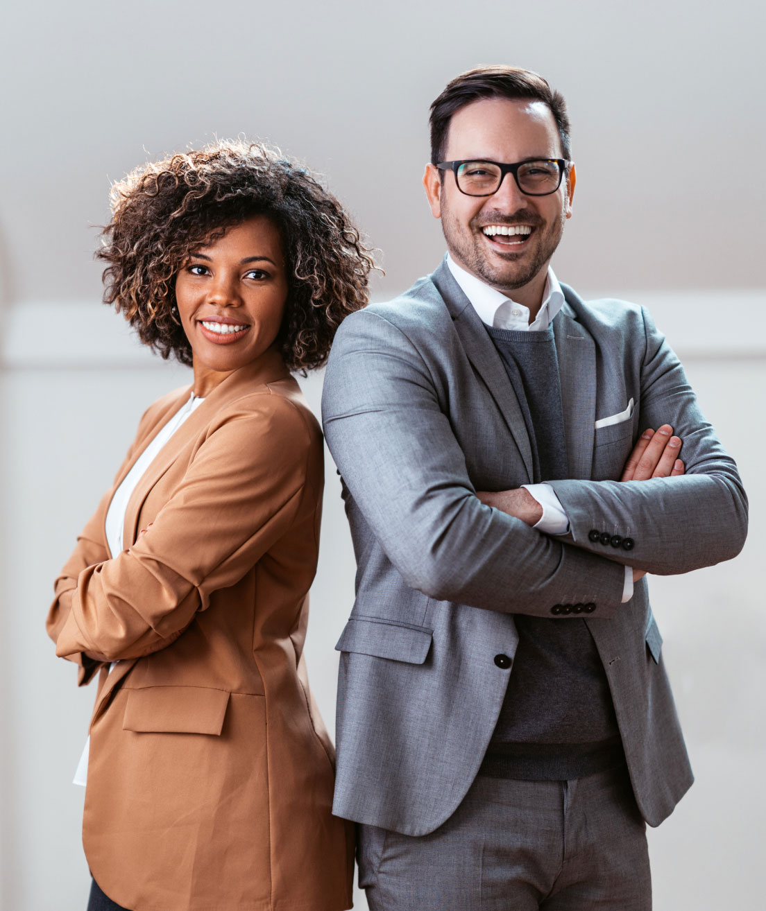 2 people smiling omega watch hero